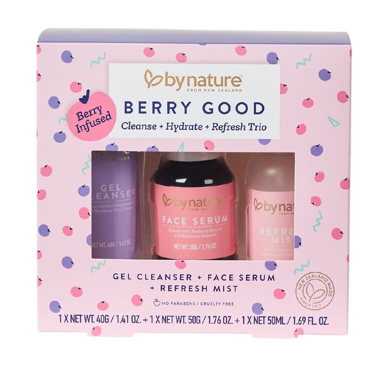 By Nature Berry Good Cleanse and Hydrate Trio, , hi-res