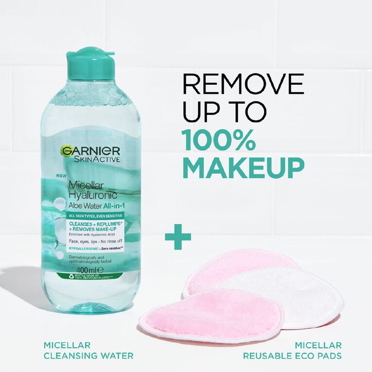 Garnier Hyaluronic Aloe Micellar Water 400ml, , hi-res