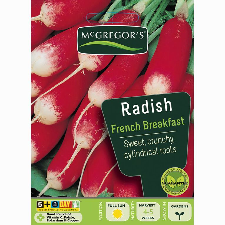 McGregor's French Breakfast Radish Vegetable Seeds, , hi-res