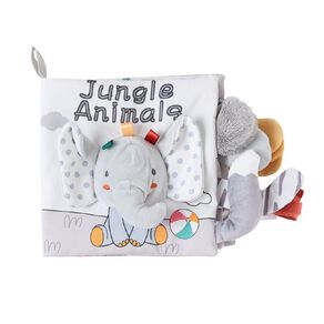 Babywise Baby Elephant Cloth Book Tied on Card
