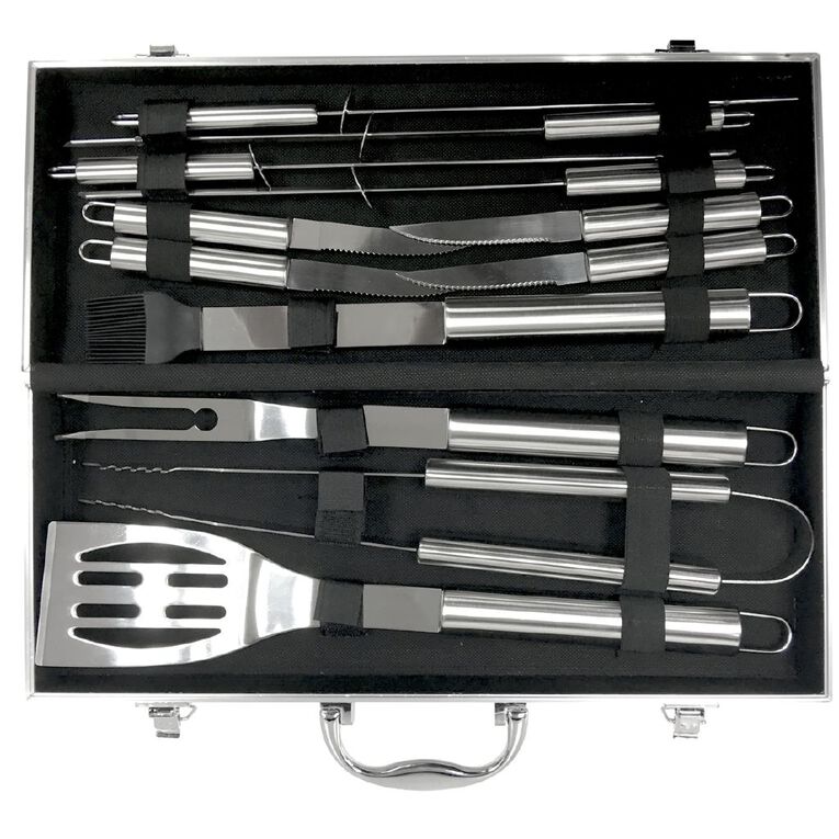 Gascraft BBQ Deluxe Stainless Steel Set 12 Piece, , hi-res
