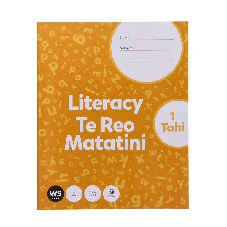 WS Junior Literacy 1 Tahi Yellow, , hi-res