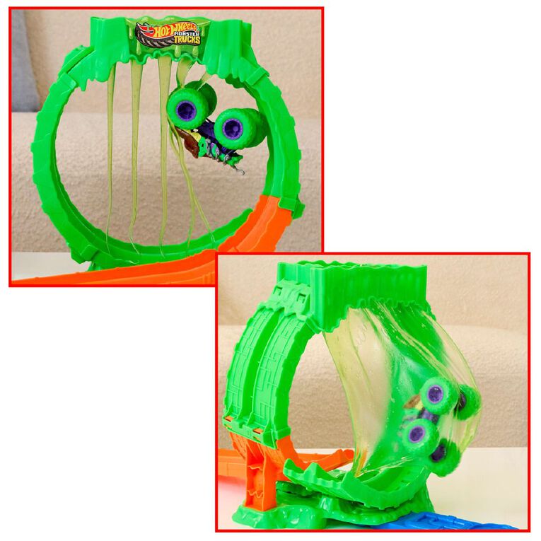 Hot Wheels Monster Trucks Mutant Chaos Loop Blast Playset, , hi-res
