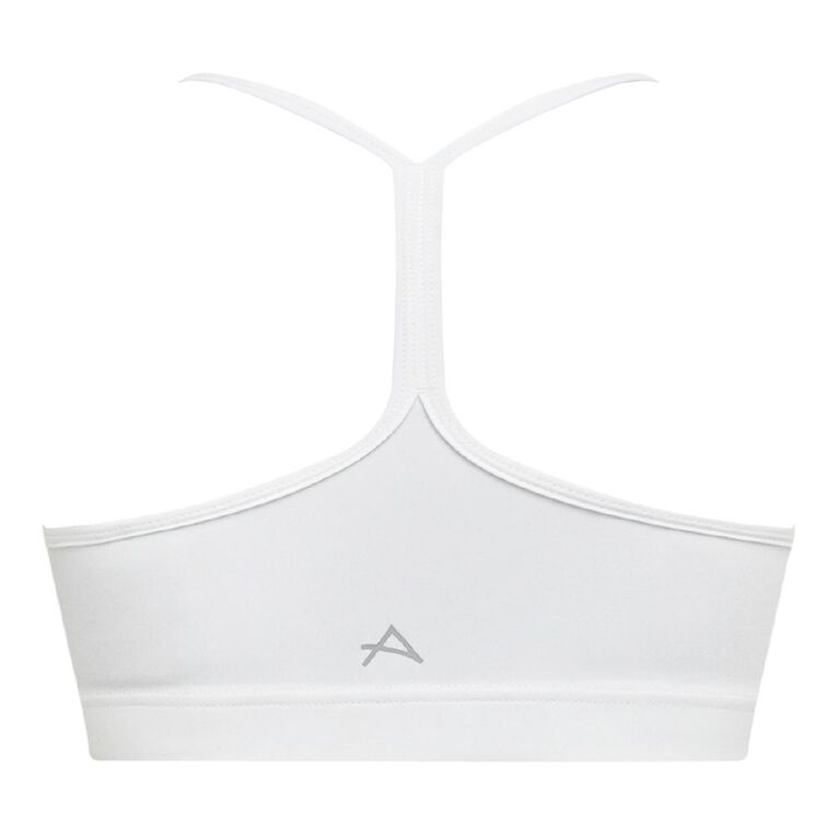 Active Intent Women's Active Thin Strap Crop, White, hi-res