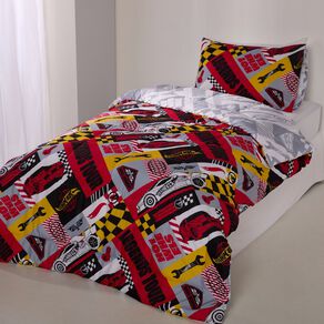 Hot Wheels Comforter Set 2 Piece Multi-Coloured Single