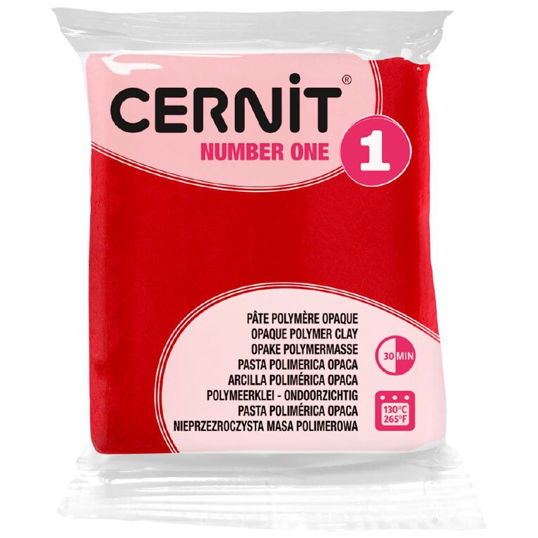 Cernit Polymer Clay No1 56g Xmas Red, , hi-res