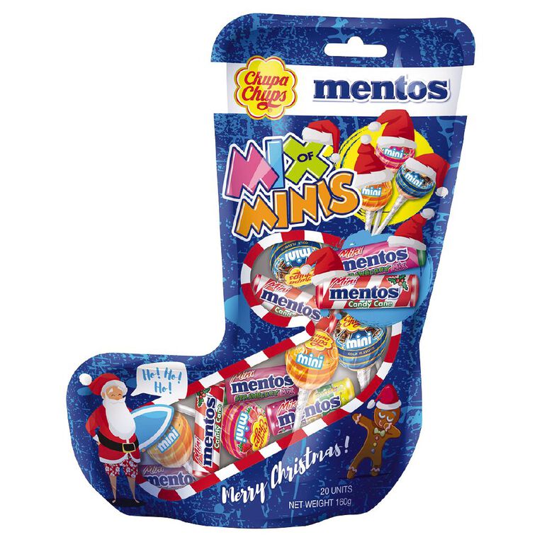 Chupa Chups & Mentos Christmas Stocking 160g, , hi-res