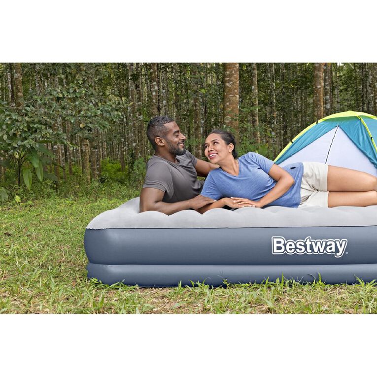 Bestway Tritech Queen Air Mattress with Removeable USB Pump 36cm, , hi-res