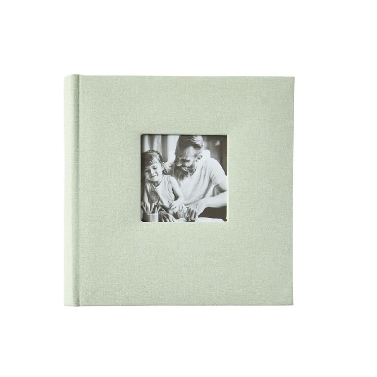 Living & Co Window Pocket Photo Album 120 Pocket Sage Green, , hi-res