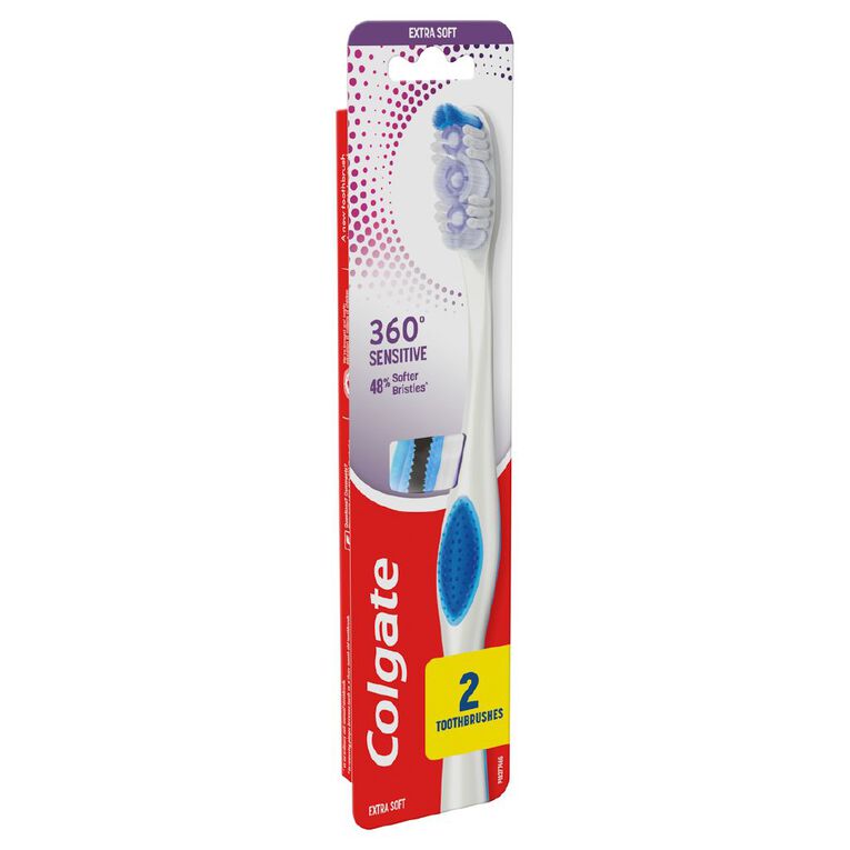 Colgate 360 Sensitive Pro Relief Toothbrush 2 Pack, , hi-res