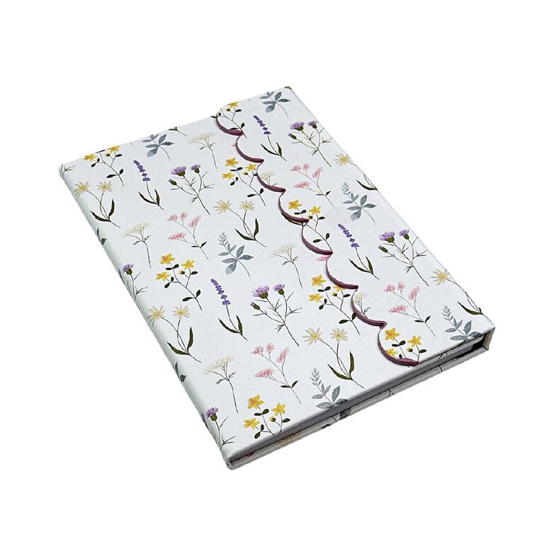 Uniti Stationery Country Calling A5 Pu Notebook Flower, , hi-res