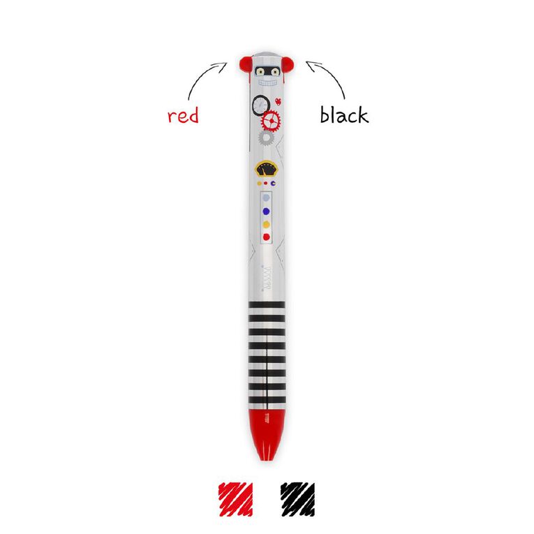 Legami 2 Colour Ballpoint Pen Robot, , hi-res