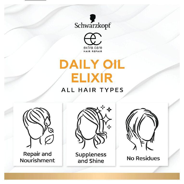 Schwarzkopf Extra Care Daily Oil Elixir 100ml, , hi-res