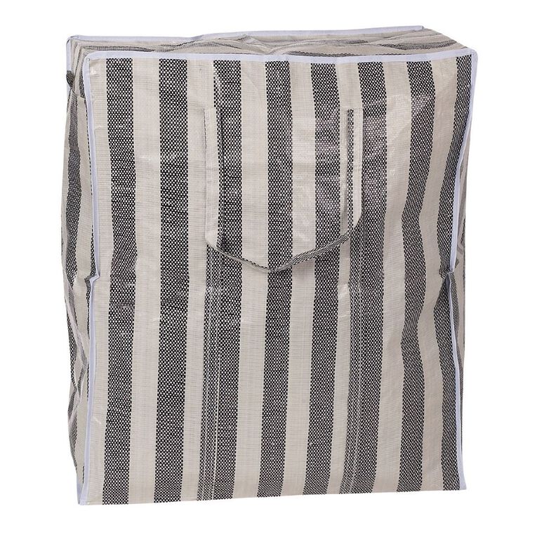 Living & Co PE Storage Bag Black/White XL, Black/White, hi-res