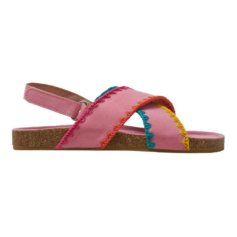 Young Original Senior Kids' Zigzag Sandals, Pink, hi-res