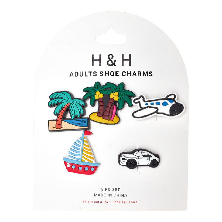 H&H Kids' Shoe Charms Black The Warehouse