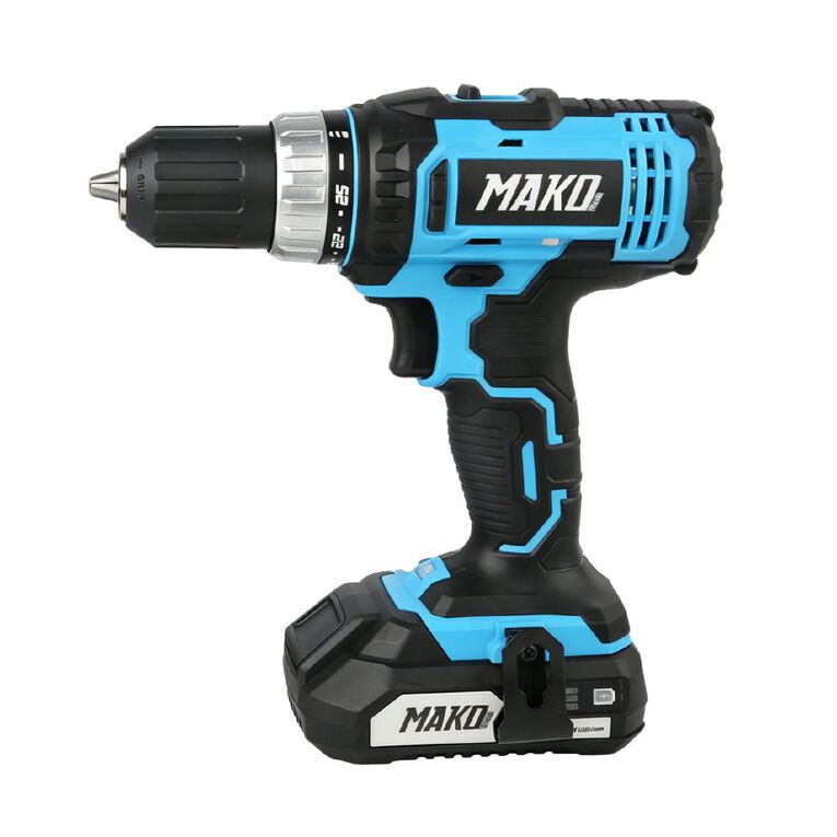 Mako 18V Cordless Drill with 2.0AH Battery and Charger, , hi-res