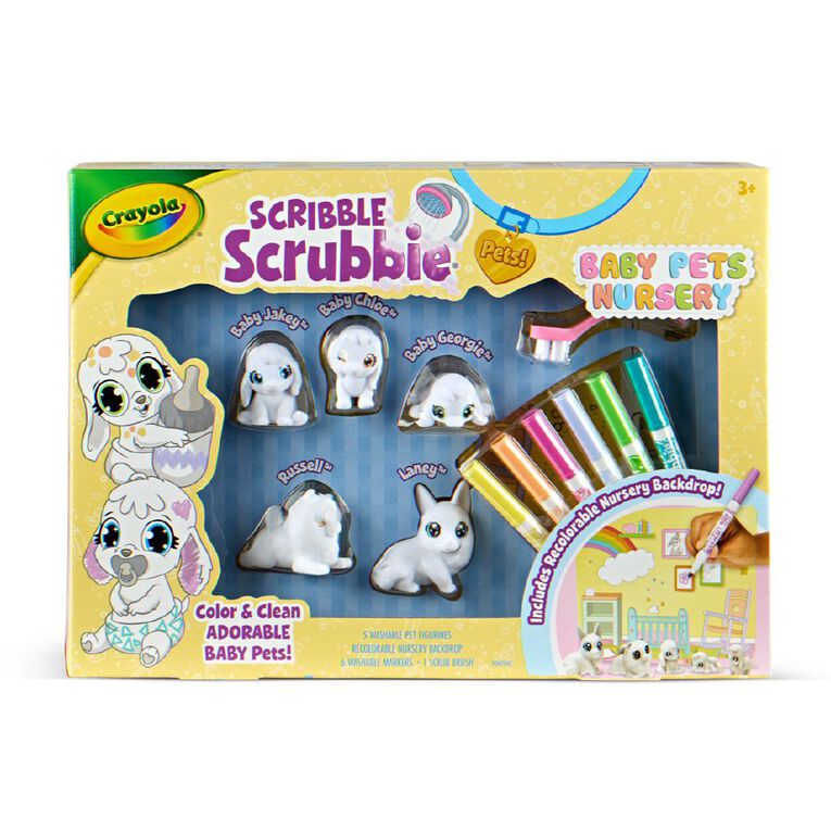 Crayola Scribble Scrubbie Baby Pets Nursery, , hi-res