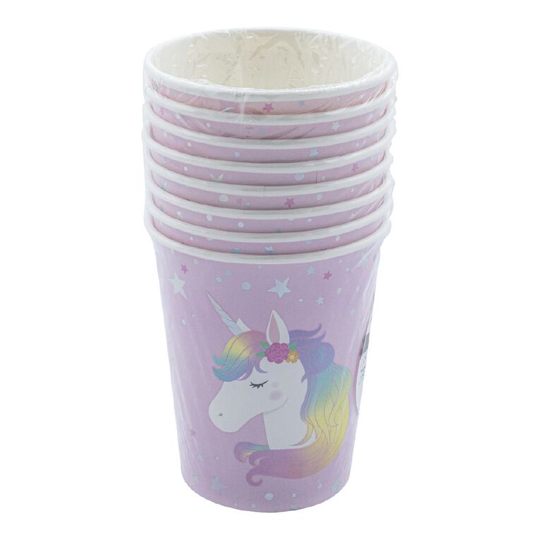 Party Inc Unicorn Cup 8 Pack, , hi-res