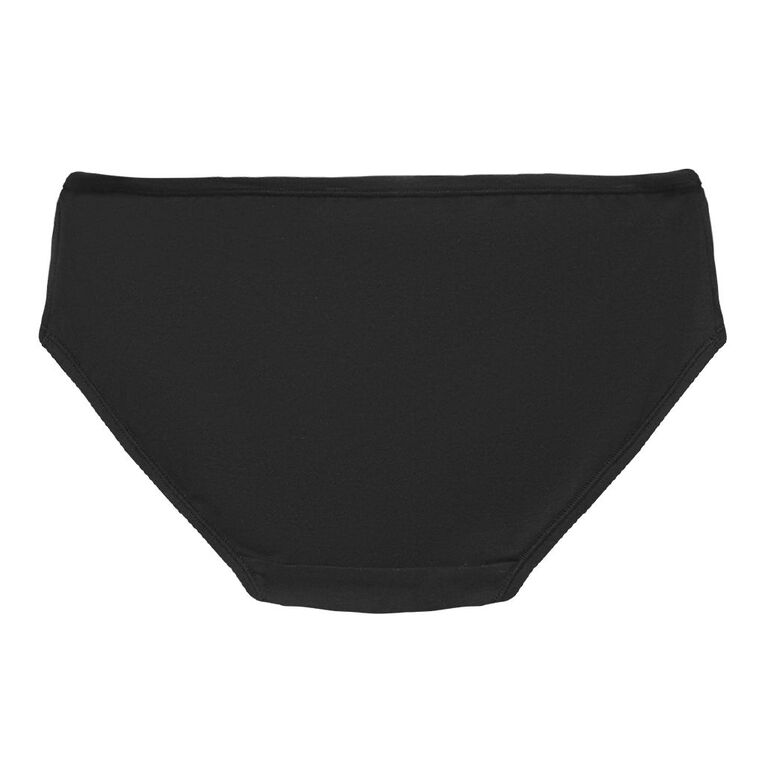 H&H Women's Cotton Comfort Boyleg Briefs, Black, hi-res