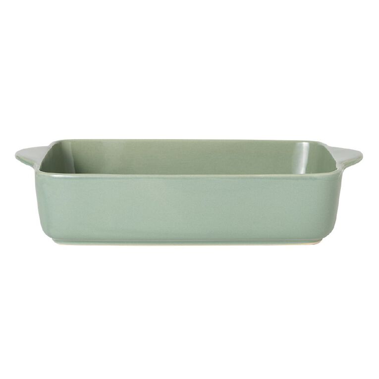 Living & Co Ceramic Rectangle Baker Sage Sage, , hi-res