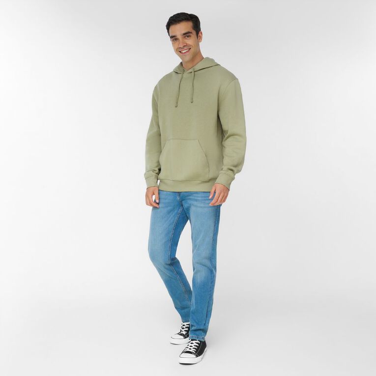 H&H Men's Plain Hoodie Sweatshirt, Green Light, hi-res