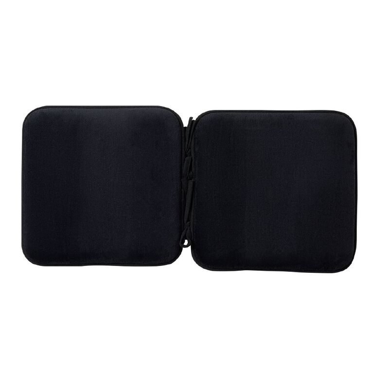 Living & Co Memory Foam Chair Pad 2 Pack Black 40cm x 40cm, , hi-res