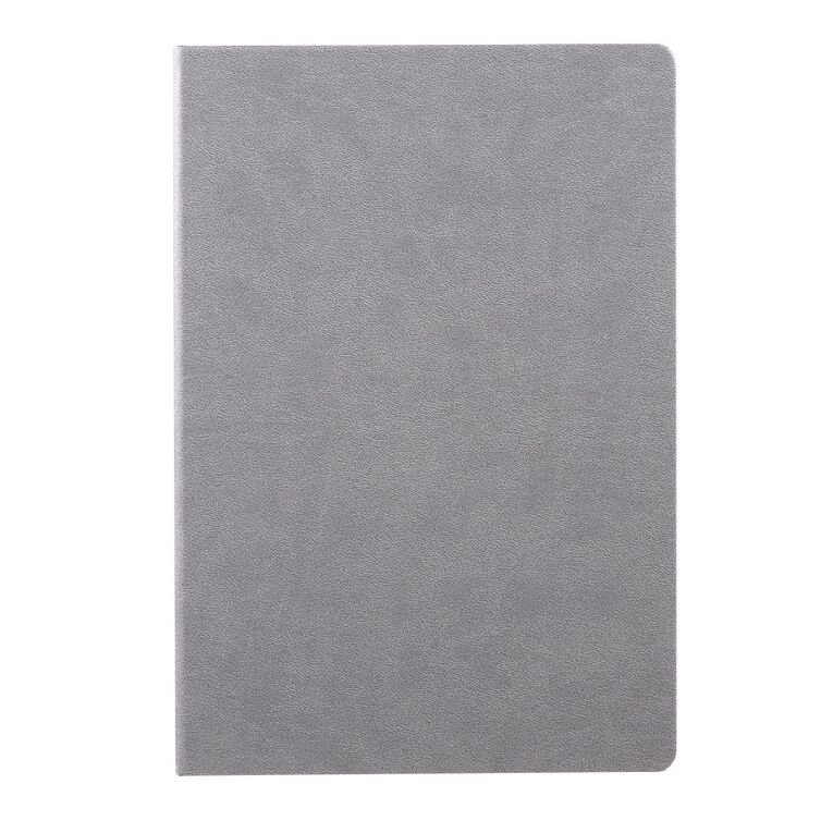 WS Hardcover PU Notebook Grey Mid A4, , hi-res