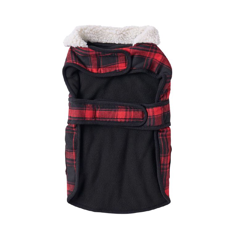 Petzone Check Jacket Red Medium, , hi-res