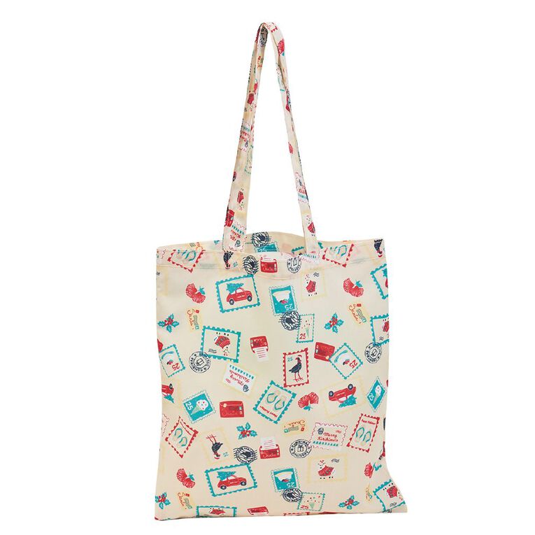 H&H Christmas Tote Bag, Cream, hi-res