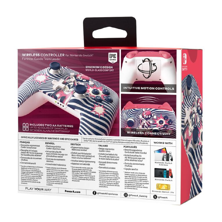 PowerA Nintendo Switch Wireless Controller Fortnite Cuddle Team Leader, , hi-res