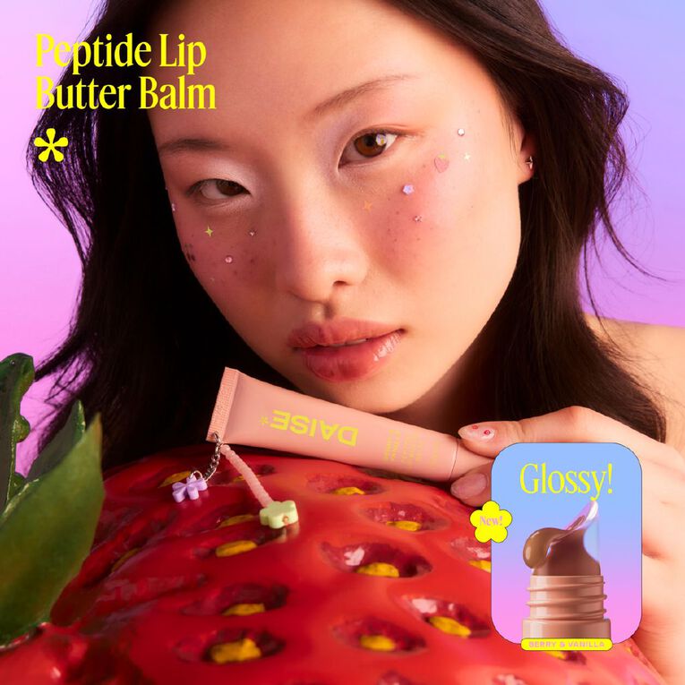 Daise Peptide Lip Butter Balm Berry & Vanilla 15ml, , hi-res