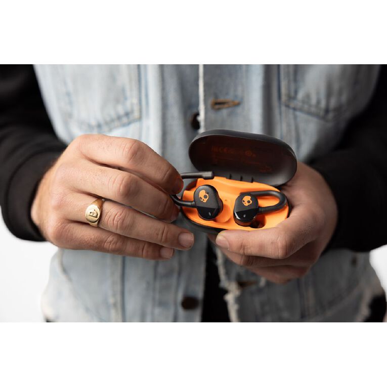 Skullcandy Push Play Active True Wireless Earbuds Black/Orange, , hi-res