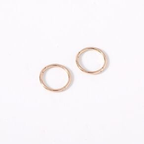 Sterling Silver Rose Gold Plated Sleeper Earrings