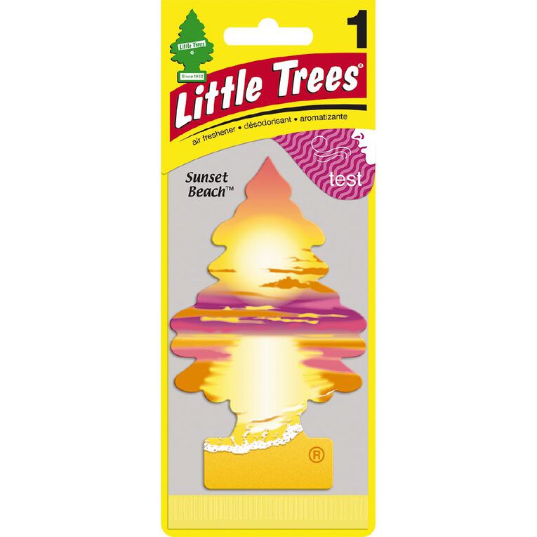 Little Trees Hanging Car Air Freshener Sunset Beach Scent, , hi-res