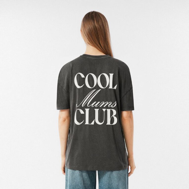 H&H Women's Short Sleeve Printed Tee, Grey Dark, hi-res