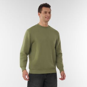 H&H Men's Plain Crew Sweatshirt