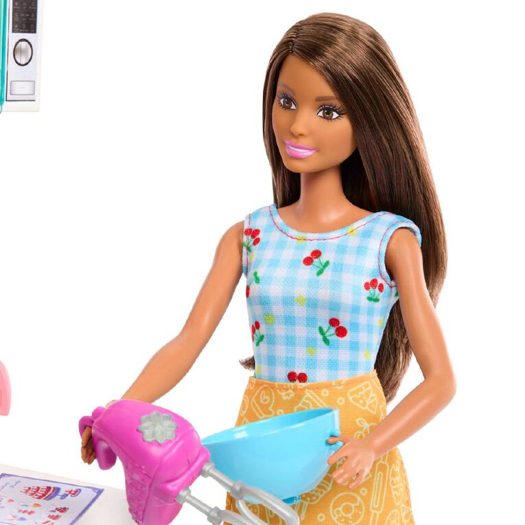 Barbie Baking Toy Party Playset, , hi-res