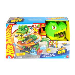 Hot Wheels City T-Rex Fire Station Playset