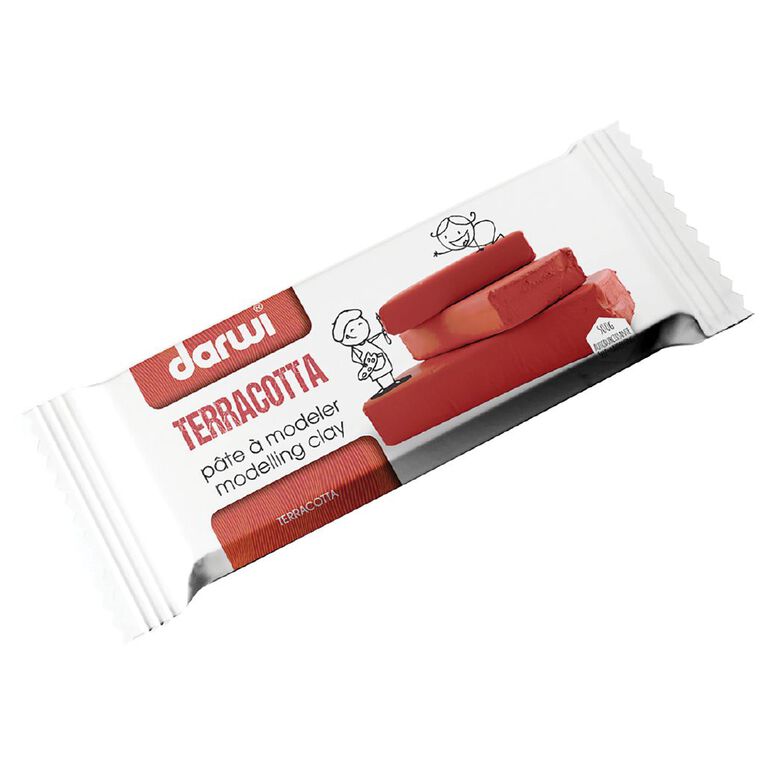 Darwi Modelling Clay 500g Terracotta, , hi-res
