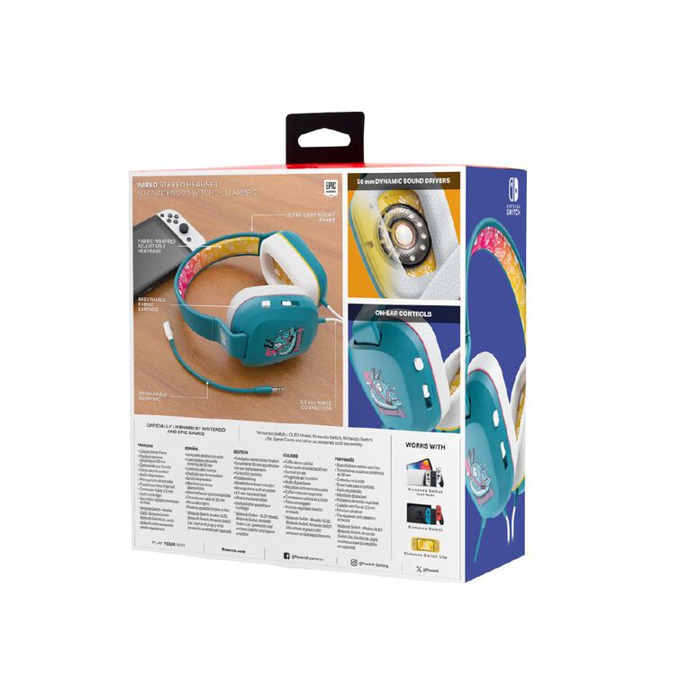 PowerA Fortnite Wired Stereo Headset for Nintendo Switch Fortnite Llama, , hi-res