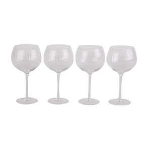 Living & Co Vintage Gin Glasses Clear 4 Pack