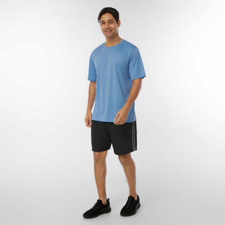 Active Intent Men's Cooldry Tee, Blue Mid, hi-res