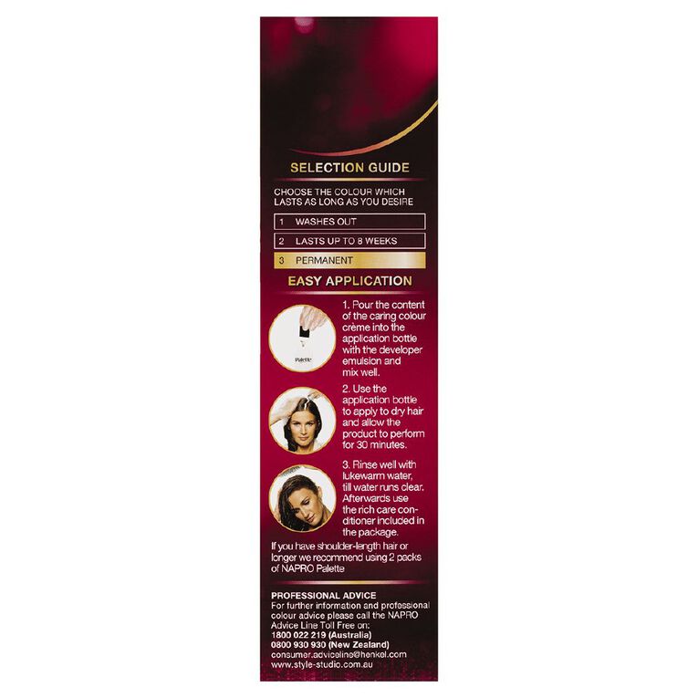 Napro Palette Hair Colour Choc Brown 3-65, , hi-res