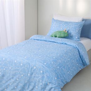 Living & Co Kids Duvet Cover Set Dinosaur Multi-Coloured Single