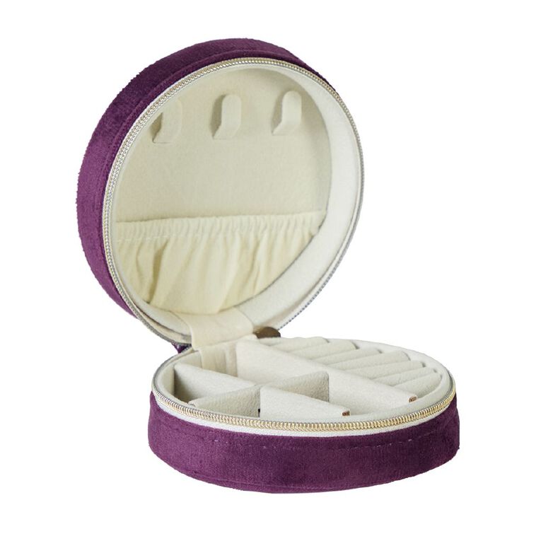 Living & Co Velvet Jewellery Case, , hi-res