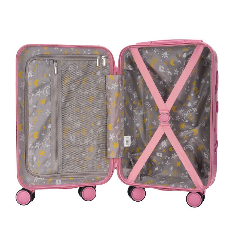 Wander Kids 52cm Embossed Suitcase Mermaid Pink, , hi-res