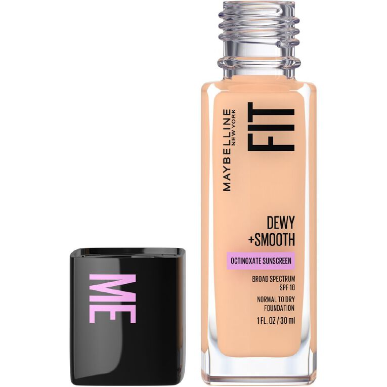 Maybelline Fit Me Dewy + Smooth Foundation 125 Nude Beige, , hi-res