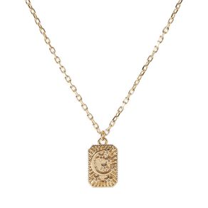 Gold Plated Celestial Pendant Necklace
