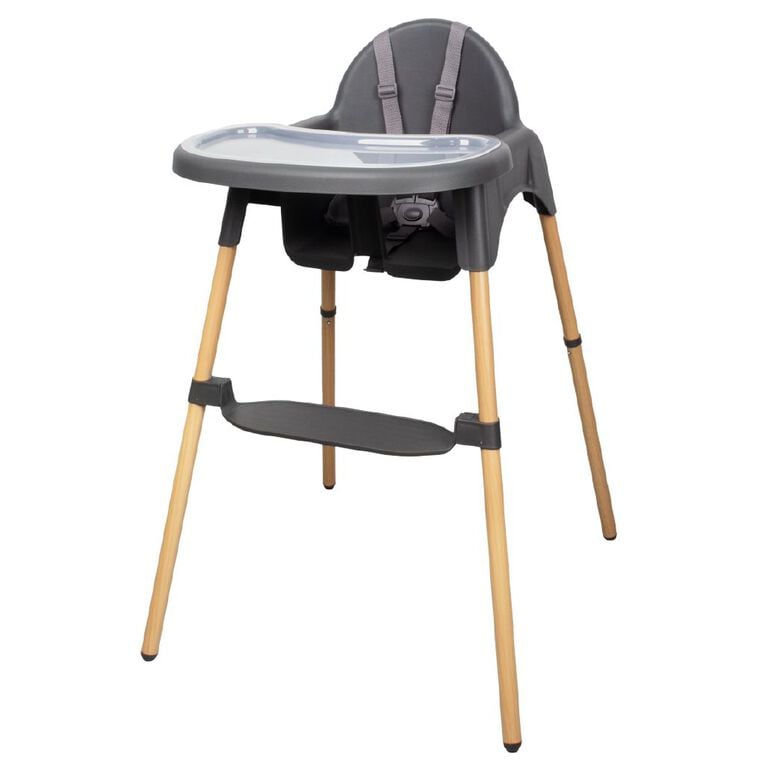 Babywise Aspen High Chair Grey, , hi-res